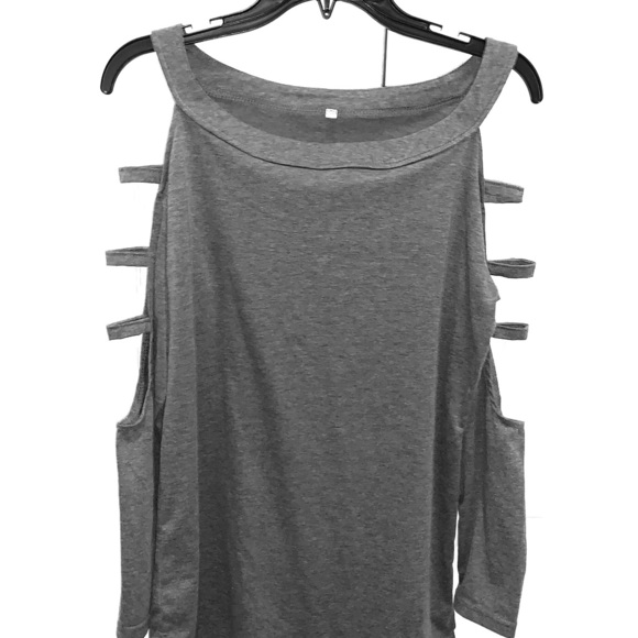 T.J Maxx Cutout cold shoulder top - Picture 1 of 3